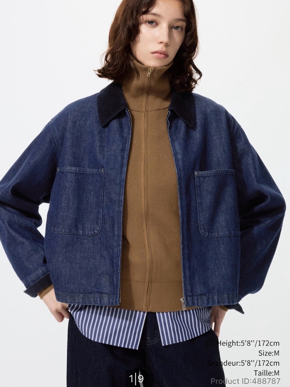 Uniqlo Cropped Chore Jacket, M
